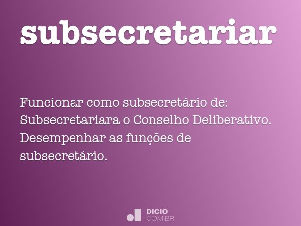 subsecretariar