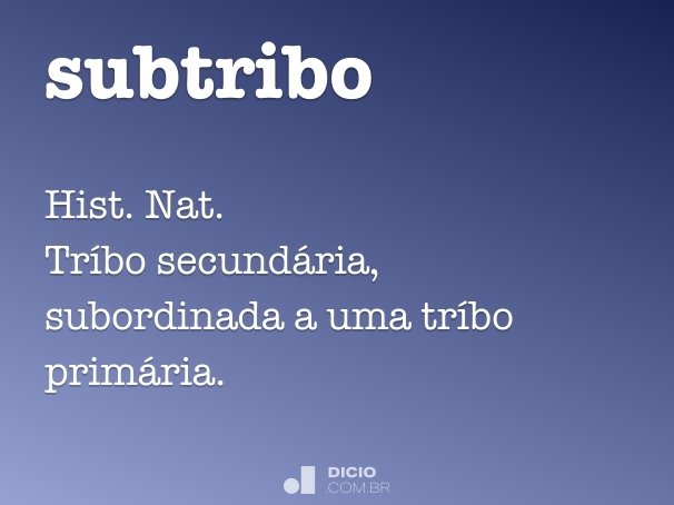 subtribo