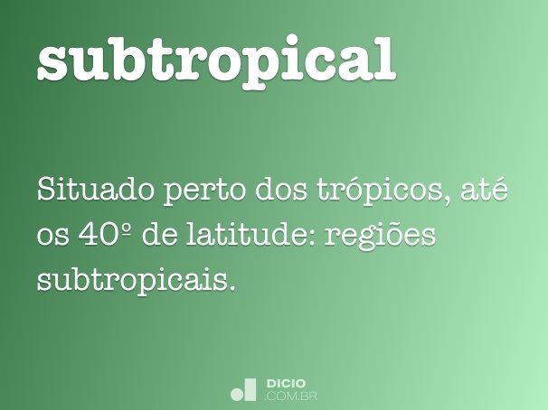 subtropical