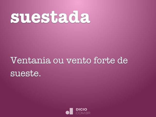 A Língua Portuguesa precisa desta palavra. - Ventania