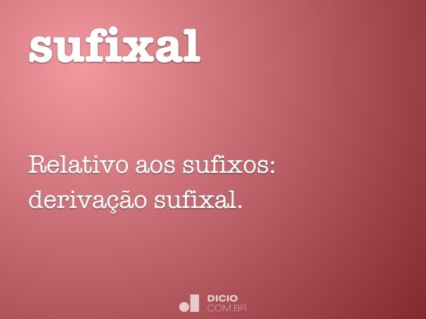 sufixal