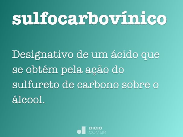 sulfocarbovínico