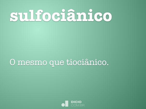 sulfociânico