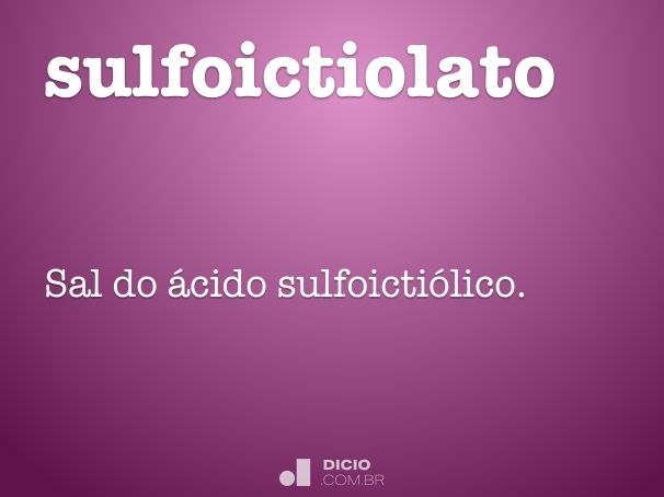 sulfoictiolato