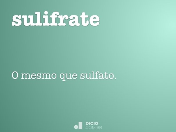 sulifrate