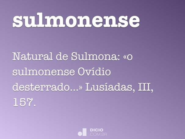 sulmonense