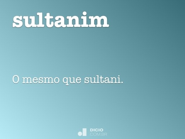 sultanim