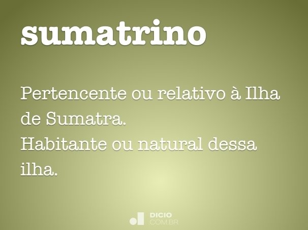 sumatrino