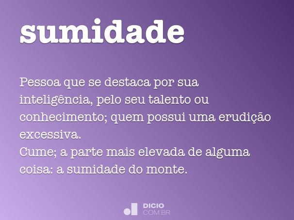 Cumeeira - Dicio, Dicionário Online de Português