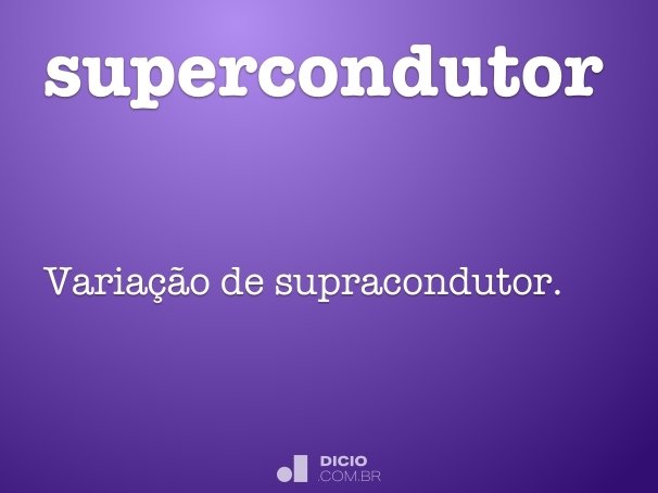supercondutor