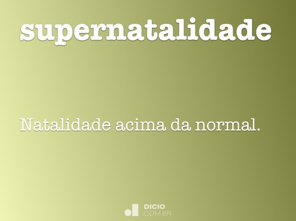 supernatalidade