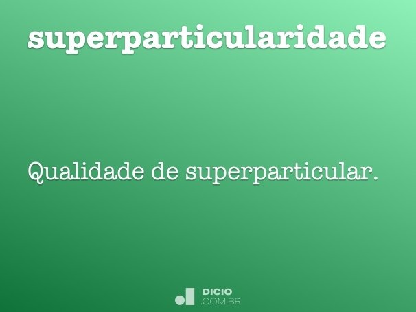 superparticularidade