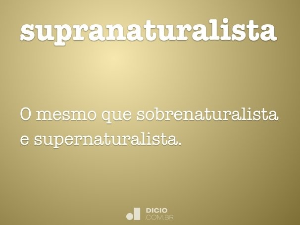 supranaturalista