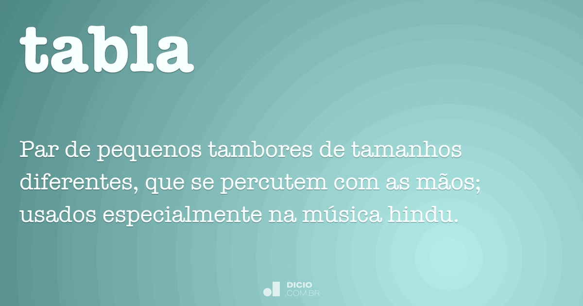 Tabla Dicio, Dicionário Online de Português