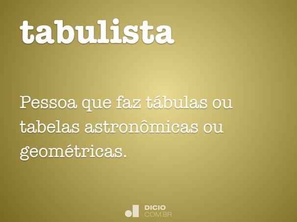 tabulista