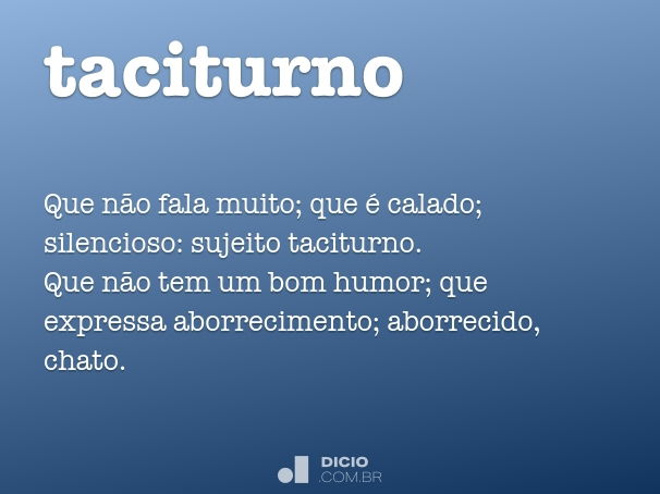 taciturno