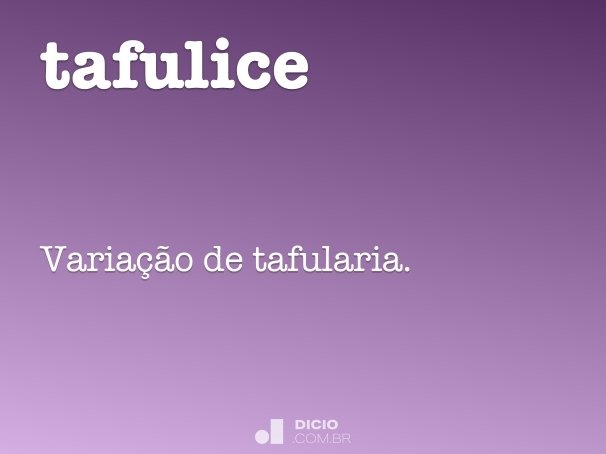 tafulice