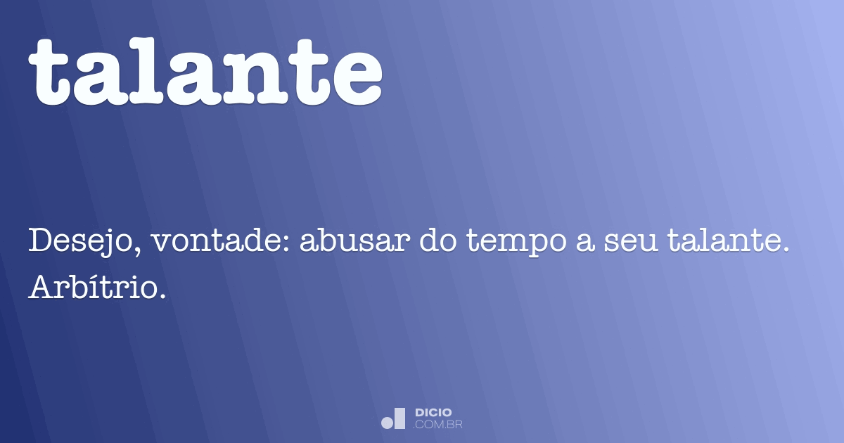 Talante Dicio, Dicionário Online de Português