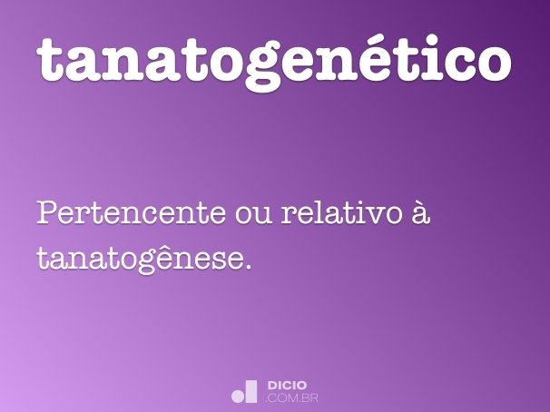 tanatogenético