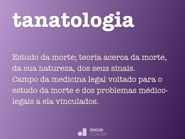 tanatologia
