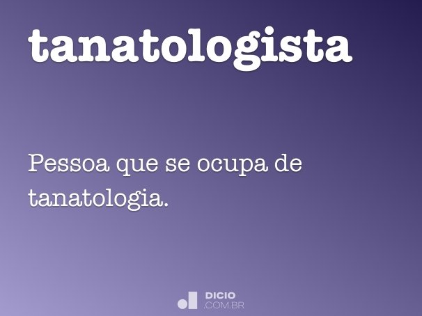tanatologista