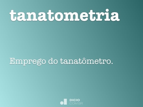 tanatometria