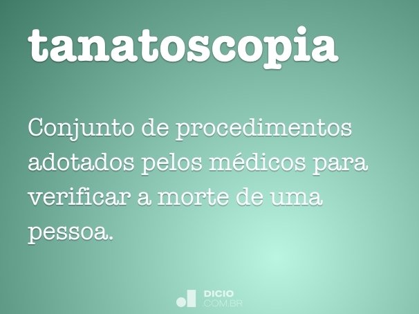 tanatoscopia