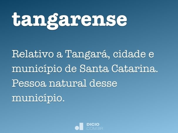 tangarense