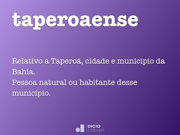 taperoaense