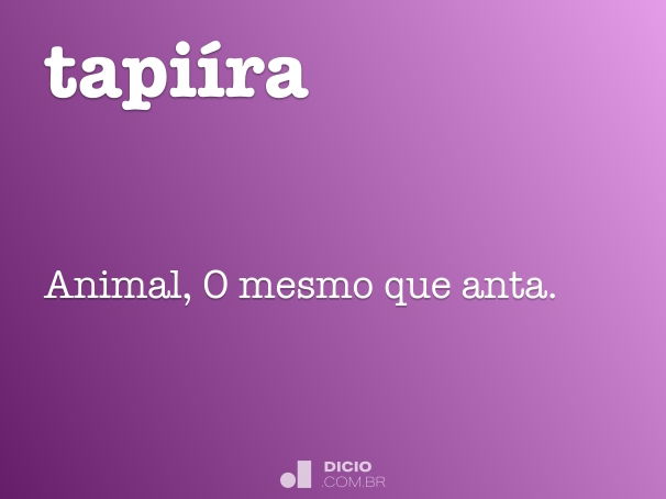 tapiíra