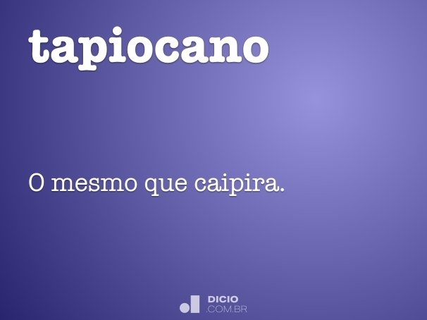 tapiocano