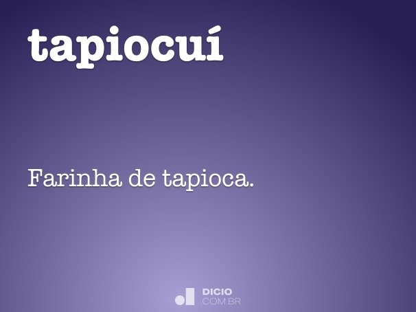 tapiocuí