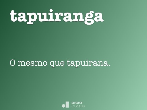 tapuiranga