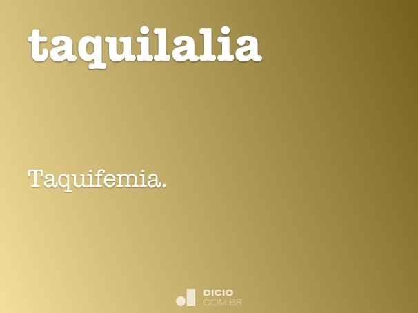 taquilalia
