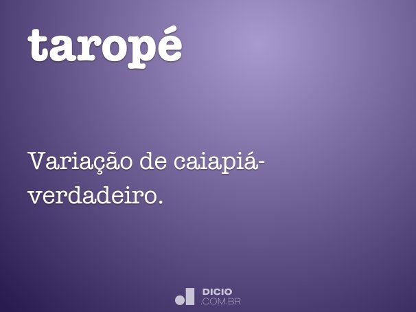 taropé