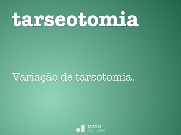 tarseotomia