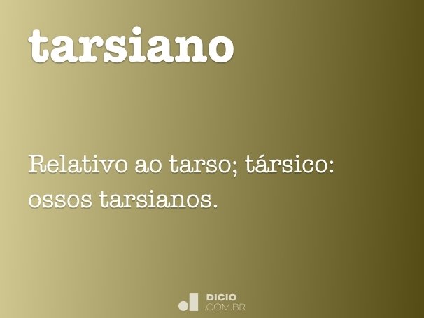 tarsiano