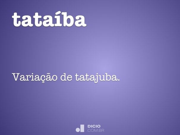 tataíba