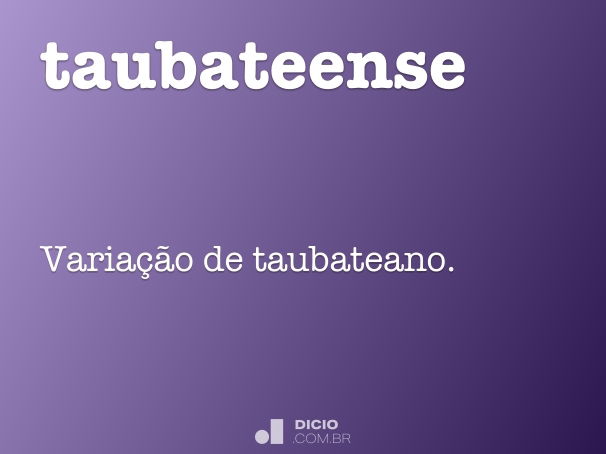 taubateense