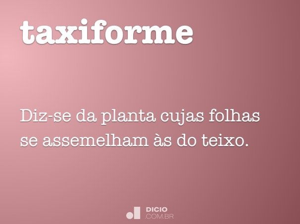 taxiforme