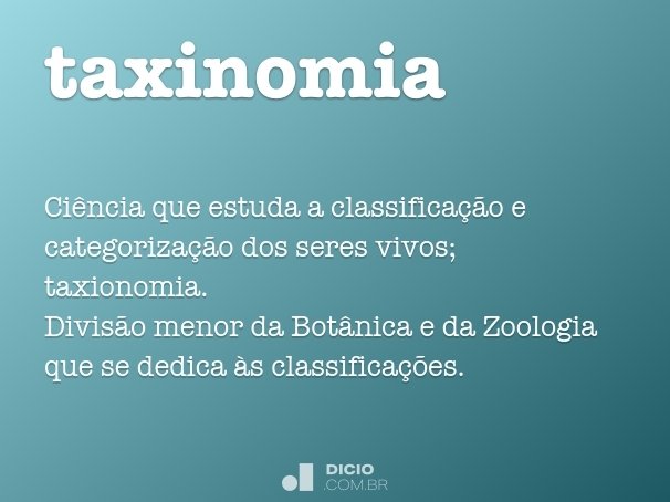 taxinomia