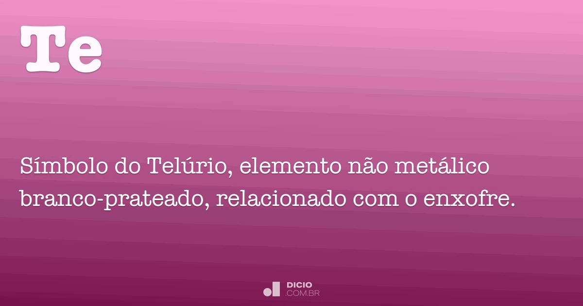 Te Dicio, Dicionário Online de Português