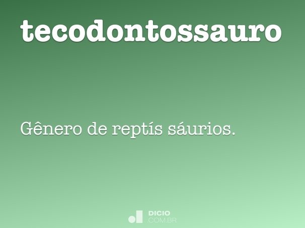 tecodontossauro