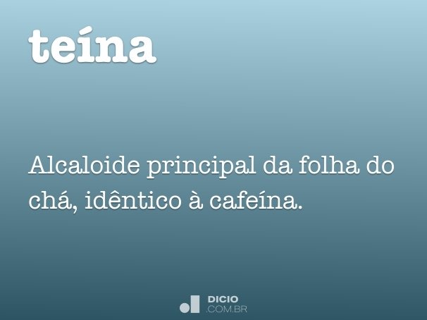 Chá - Dicio, Dicionário Online de Português