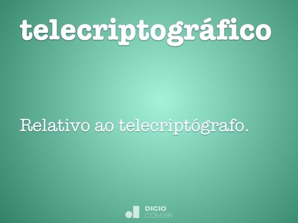 telecriptográfico