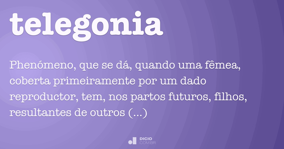 Telegonia Dicio, Dicionário Online de Português