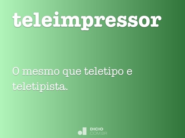 teleimpressor