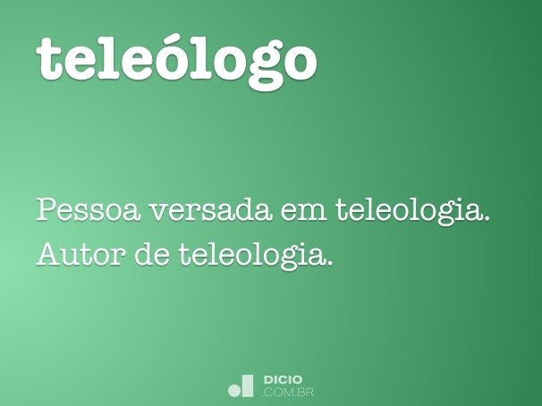 teleólogo