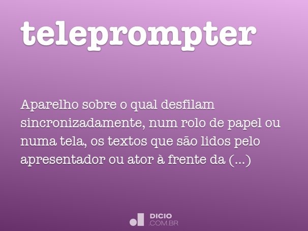 define teleprompt