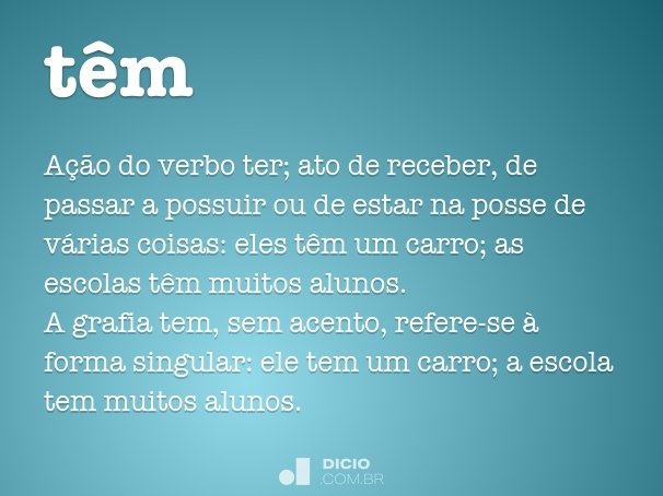 Tem Dicio Dicionario Online De Portugues